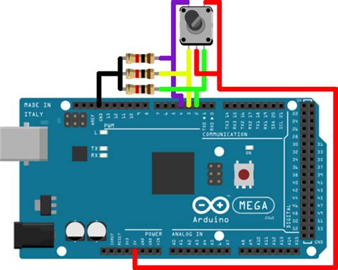 Midi controler with mega 2560 and encoders .